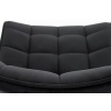 K332 krzesło nogi - czarne, siedzisko - czarny (1p=2szt)-115264