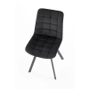 K332 krzesło nogi - czarne, siedzisko - czarny (1p=2szt)-115266