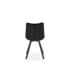 K332 krzesło nogi - czarne, siedzisko - czarny (1p=2szt)-115267
