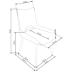 K369 krzesło ciemny popiel (1p=2szt)-115575