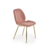 K381 krzesło różowy / złoty (1p=4szt)