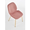 K381 krzesło różowy / złoty (1p=4szt)-115758