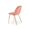 K381 krzesło różowy / złoty (1p=4szt)-115762