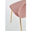 K381 krzesło różowy / złoty (1p=4szt)-115763