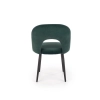 K384 krzesło ciemny zielony / czarny (1p=4szt)-115783
