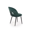 K384 krzesło ciemny zielony / czarny (1p=4szt)-115786
