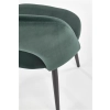 K384 krzesło ciemny zielony / czarny (1p=4szt)-115788