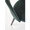 K384 krzesło ciemny zielony / czarny (1p=4szt)-115790