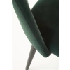 K384 krzesło ciemny zielony / czarny (1p=4szt)-115791