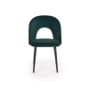 K384 krzesło ciemny zielony / czarny (1p=4szt)-115792