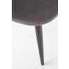 K384 krzesło popielaty / czarny (1p=4szt)-115812