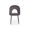 K384 krzesło popielaty / czarny (1p=4szt)-115815