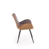 K392 krzesło popielaty / brązowy (2p=4szt)-115978
