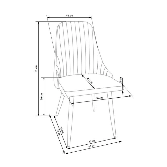 K285 krzesło beżowy (1p=4szt)-115046