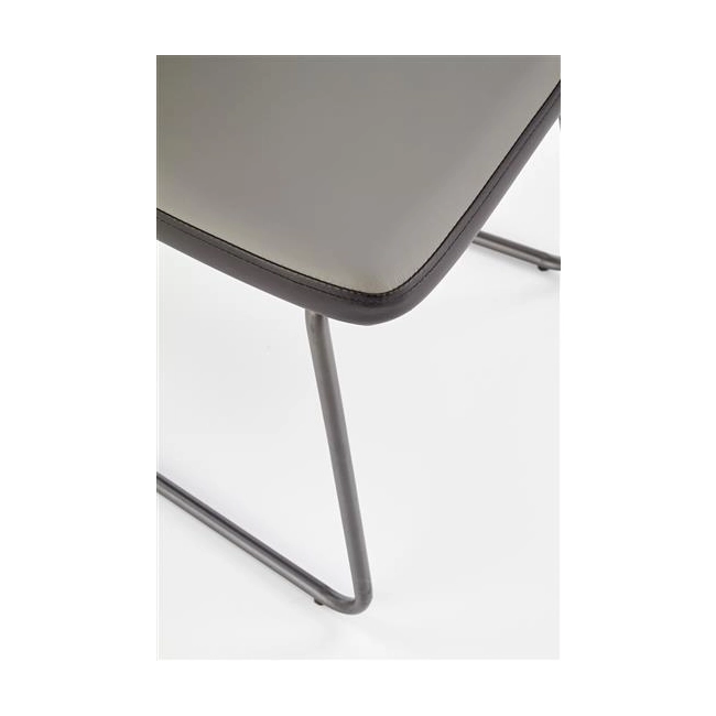 K300 krzesło tył - czarny, przód - popiel, stelaż - super grey (2p=4szt)-115168
