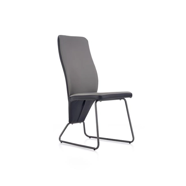 K300 krzesło tył - czarny, przód - popiel, stelaż - super grey (2p=4szt)-115170