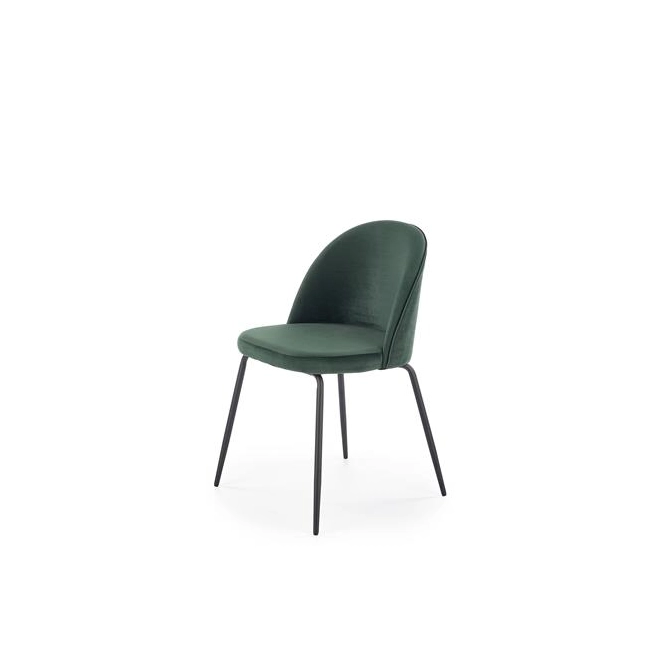 K314 krzesło nogi - czarne, tapicerka - c. zielony (1p=2szt)