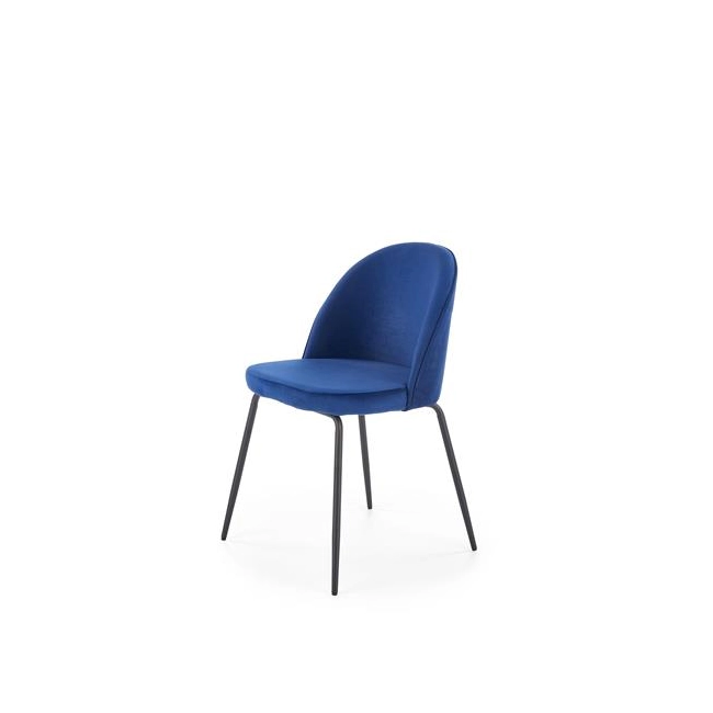 K314 krzesło nogi - czarne, tapicerka - granatowy (1p=2szt)