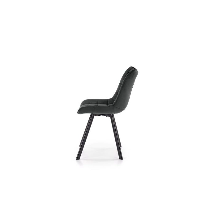 K332 krzesło nogi - czarne, siedzisko - ciemny popiel (1p=2szt)-115242