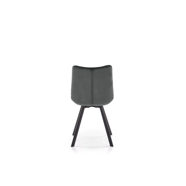 K332 krzesło nogi - czarne, siedzisko - ciemny popiel (1p=2szt)-115249
