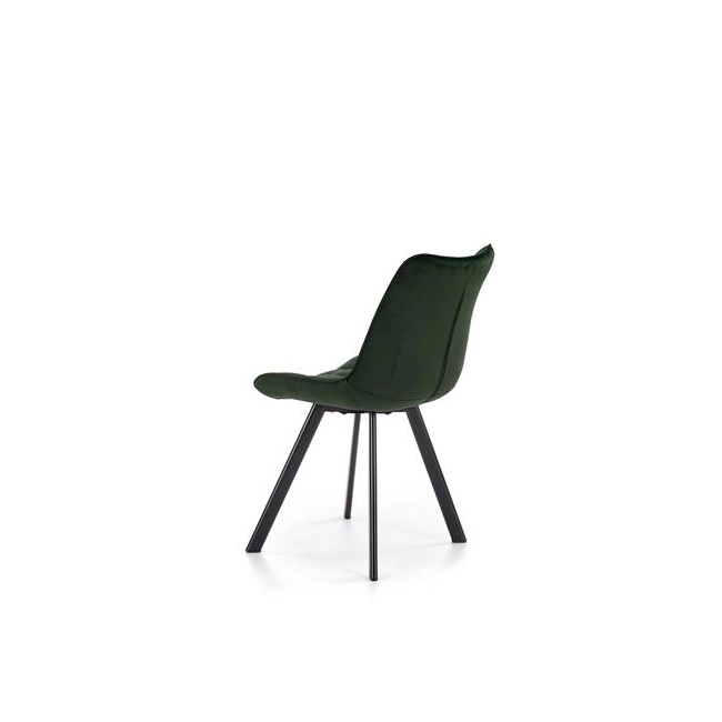 K332 krzesło nogi - czarne, siedzisko - ciemny zielony (1p=2szt)-115252
