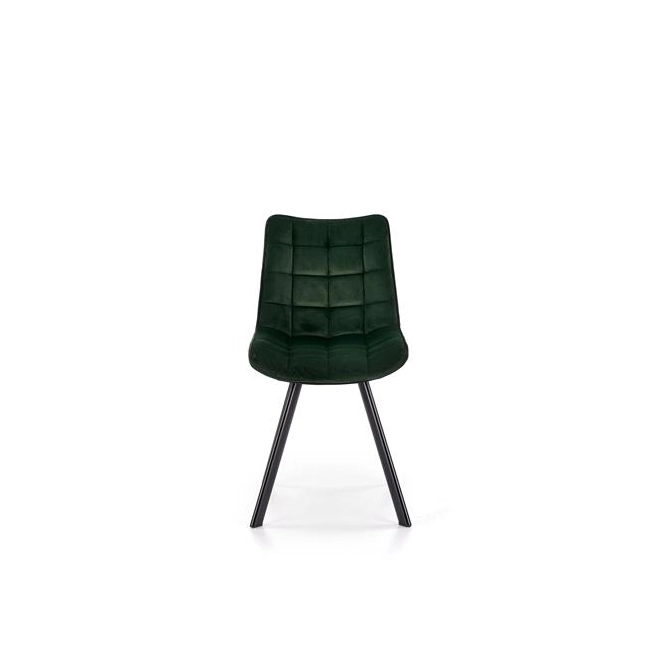K332 krzesło nogi - czarne, siedzisko - ciemny zielony (1p=2szt)-115256