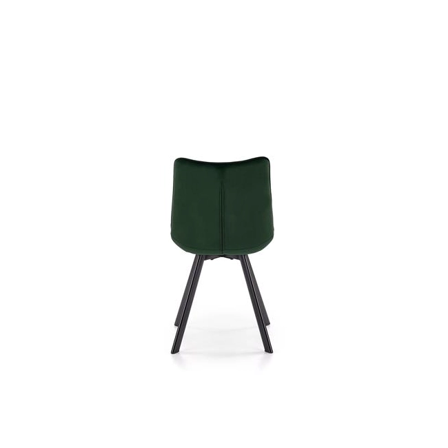 K332 krzesło nogi - czarne, siedzisko - ciemny zielony (1p=2szt)-115258