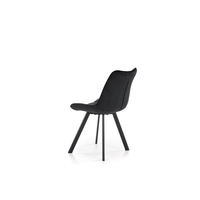 K332 krzesło nogi - czarne, siedzisko - czarny (1p=2szt)-115261