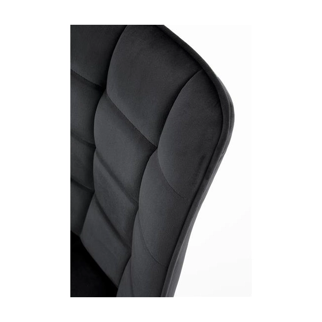 K332 krzesło nogi - czarne, siedzisko - czarny (1p=2szt)-115263