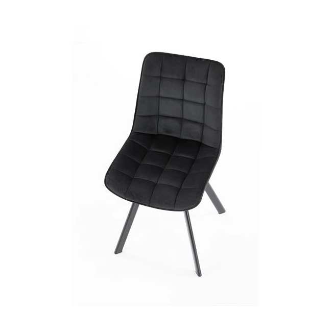 K332 krzesło nogi - czarne, siedzisko - czarny (1p=2szt)-115266