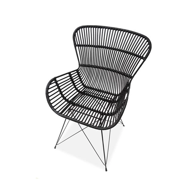 K335 krzesło rattan czarny (2p=1szt)-115305