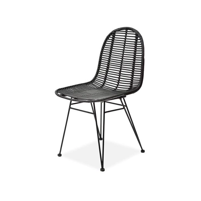 K337 krzesło rattan czarny (2p=1szt)-115320