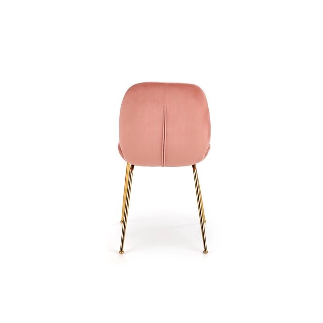 K381 krzesło różowy / złoty (1p=4szt)-115759