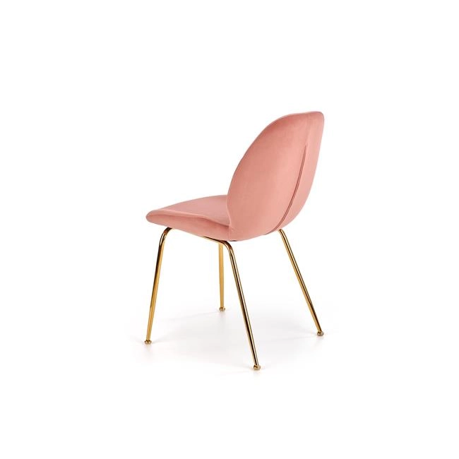 K381 krzesło różowy / złoty (1p=4szt)-115762