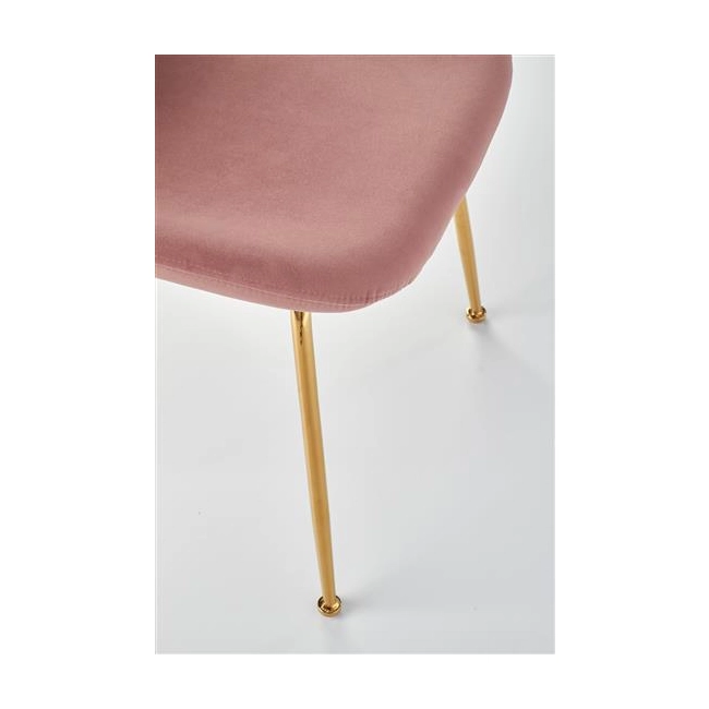 K381 krzesło różowy / złoty (1p=4szt)-115764