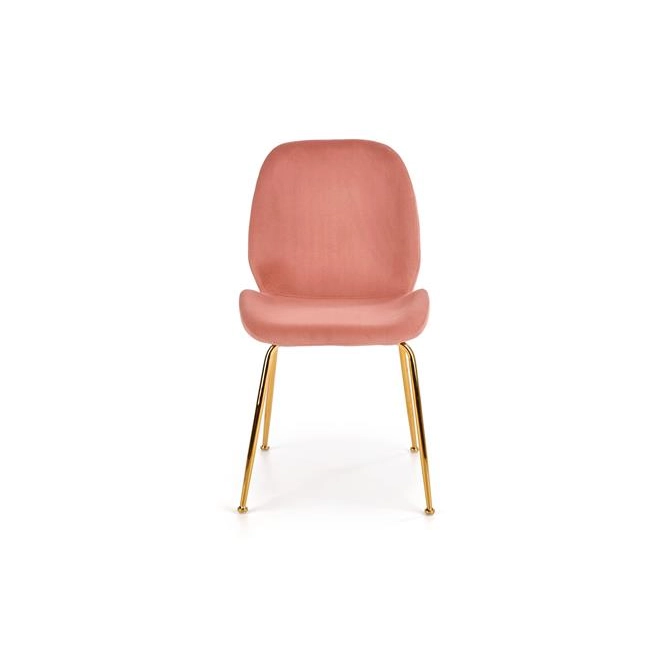 K381 krzesło różowy / złoty (1p=4szt)-115768