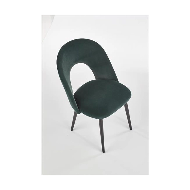 K384 krzesło ciemny zielony / czarny (1p=4szt)-115782