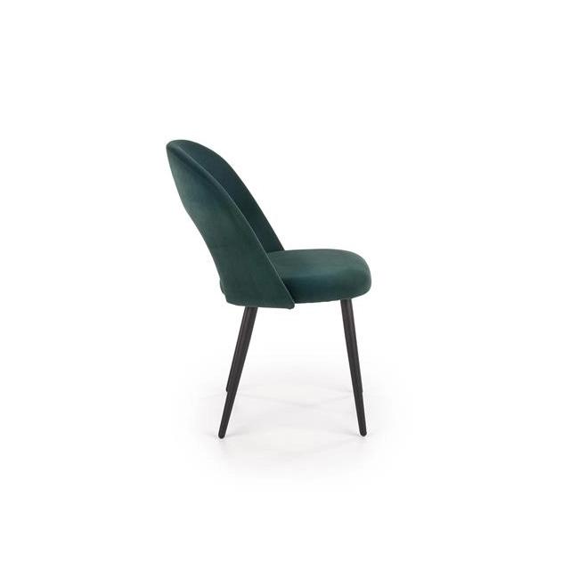 K384 krzesło ciemny zielony / czarny (1p=4szt)-115785