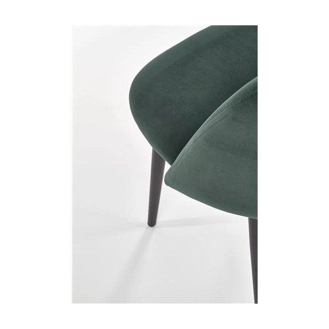 K384 krzesło ciemny zielony / czarny (1p=4szt)-115787