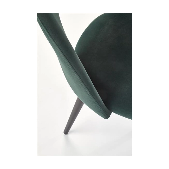 K384 krzesło ciemny zielony / czarny (1p=4szt)-115790