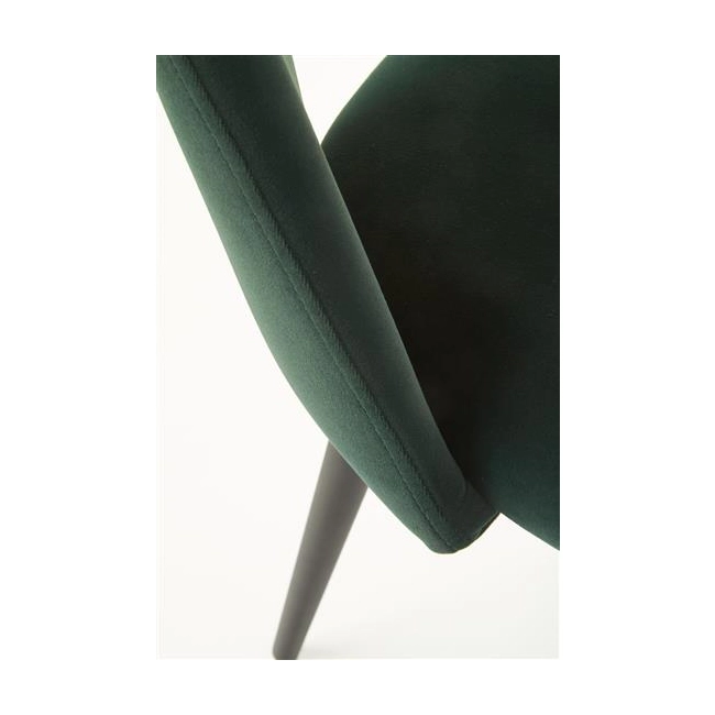 K384 krzesło ciemny zielony / czarny (1p=4szt)-115791