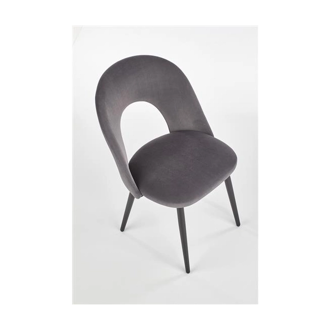 K384 krzesło popielaty / czarny (1p=4szt)-115805