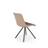 K394 krzesło brązowy / beżowy (2p=4szt)-116003