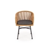 K400 krzesło czarny / naturalny / popielaty (1p=2szt)-116090