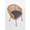 K400 krzesło czarny / naturalny / popielaty (1p=2szt)-116091