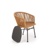 K400 krzesło czarny / naturalny / popielaty (1p=2szt)-116093