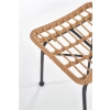 K401 krzesło naturalny / czarny (1p=4szt)-116128