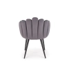 K410 krzesło popielaty velvet (1p=1szt)-116268