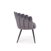 K410 krzesło popielaty velvet (1p=1szt)-116270
