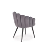 K410 krzesło popielaty velvet (1p=1szt)-116271